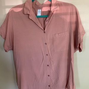 Alternative Apparel Rayon Challis Button-down